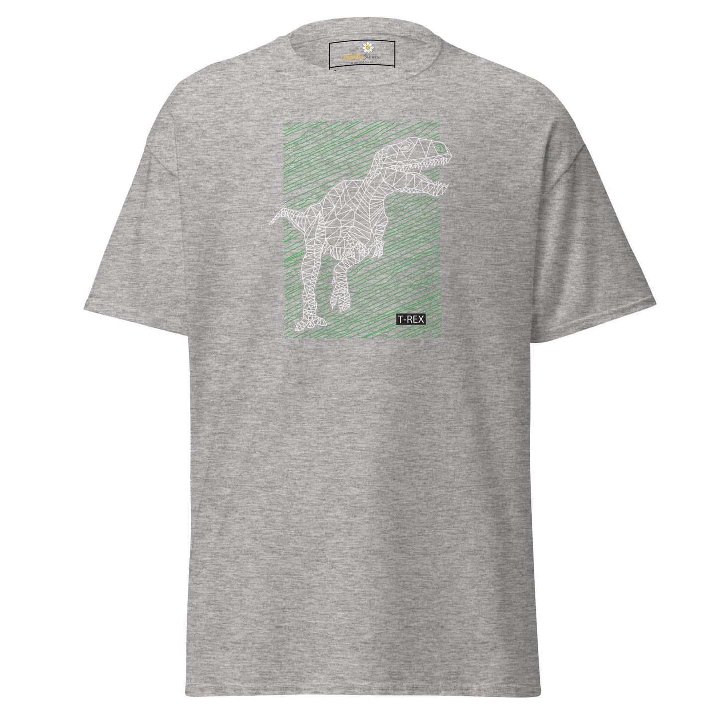 Unisex classic t-shirt - WILD LIFE TREX DINOSAURUS - REGULAR - Sport Grey / S