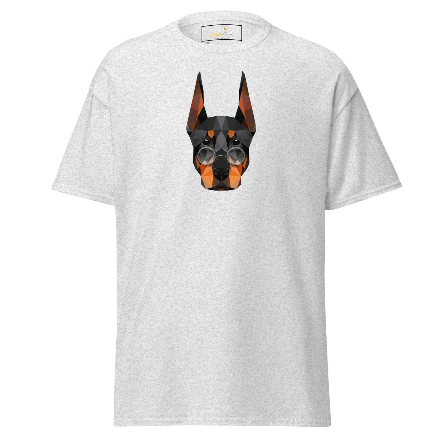 White T-shirt with dog graphic available in MEN and WOMEN sizes from 2XL to 5XL