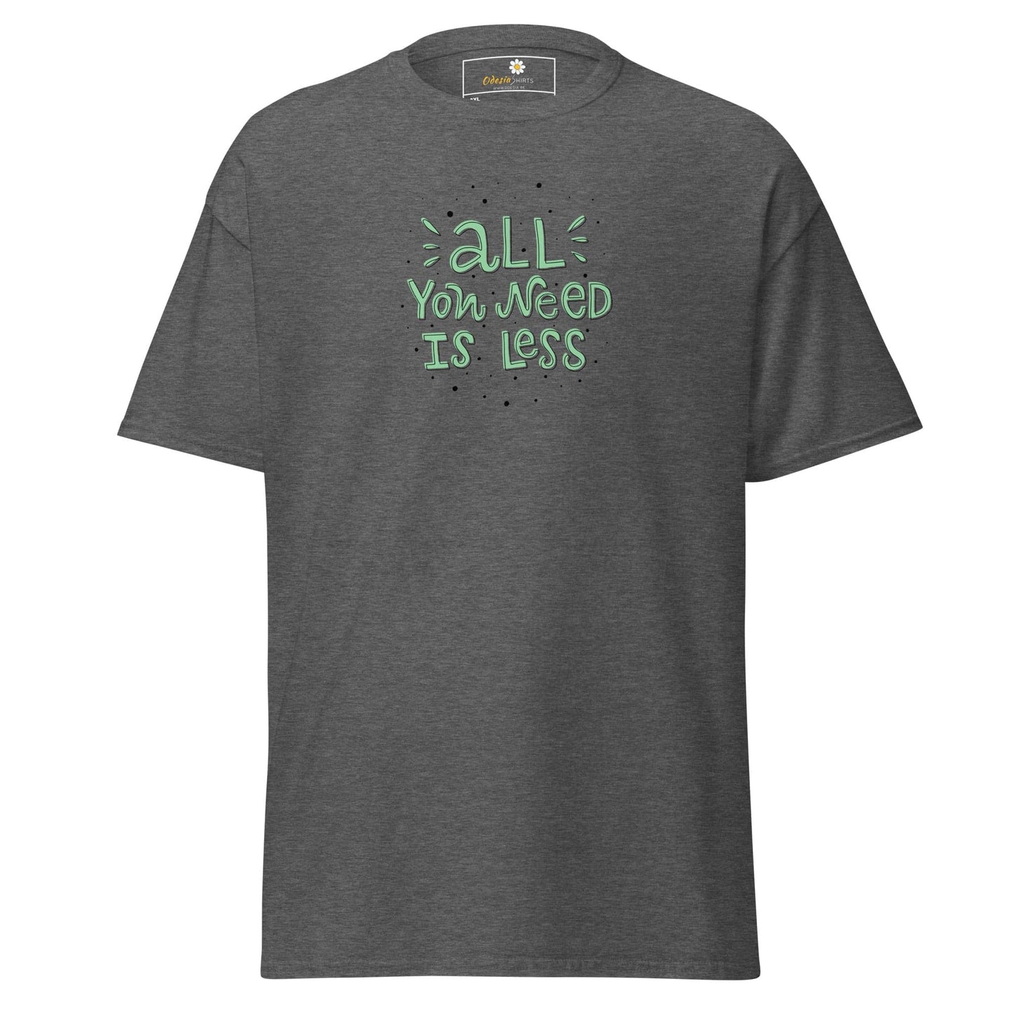 Gray T-shirt with text, suitable for men and women, available in 2XL to 5XL sizes