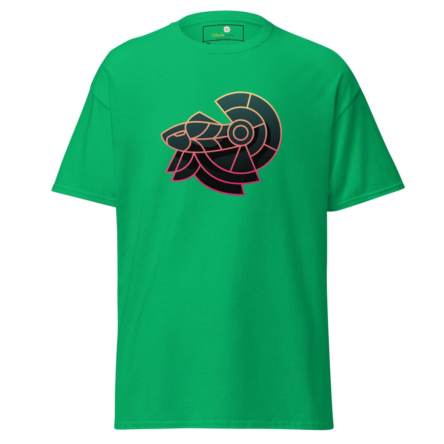 Green T-shirt featuring a stylized Ram design, suitable for Men and Women sizes 2XL to 5XL