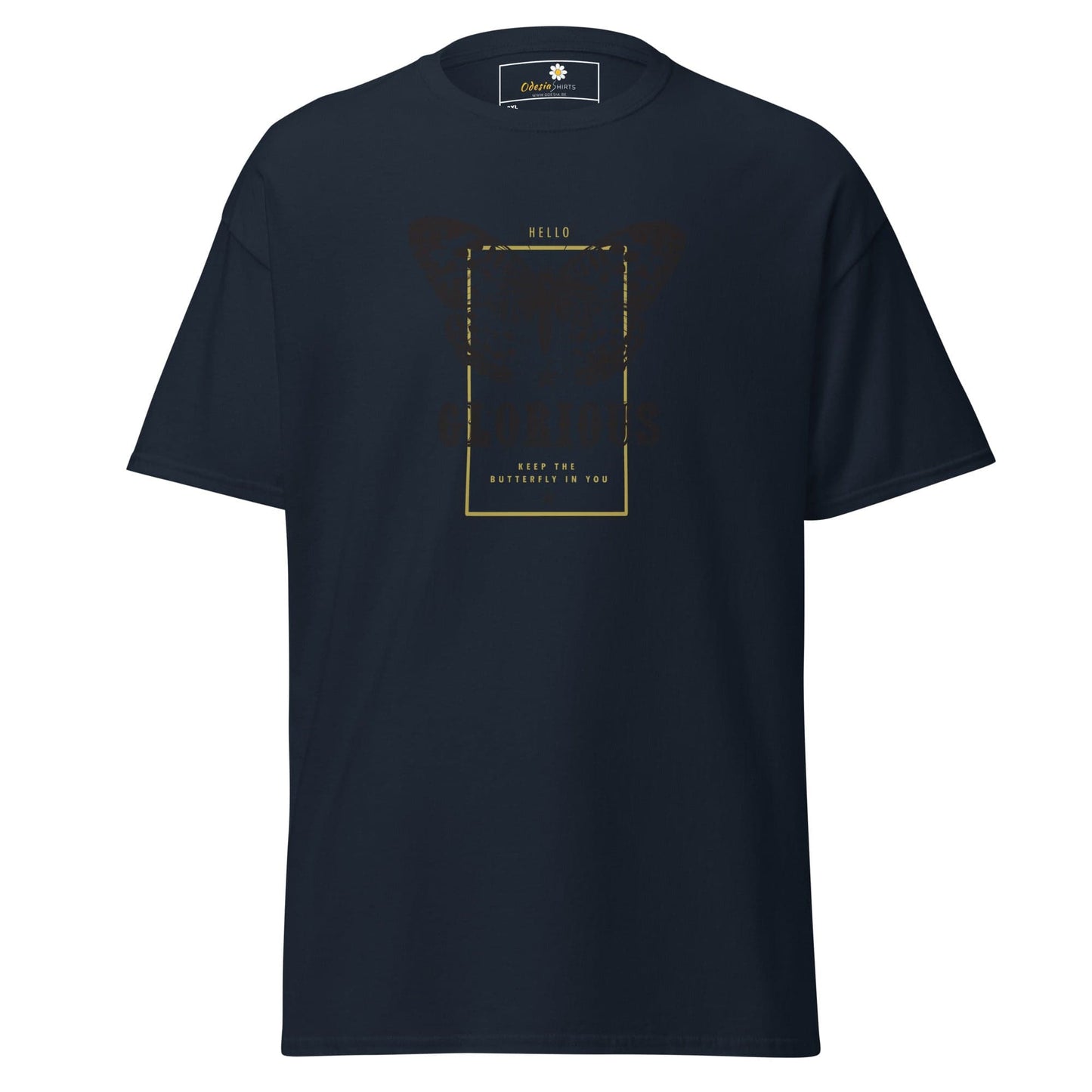 Navy blue T-shirt from T-Shirt Design Tee for Men and Women in 2XL to 5XL sizes