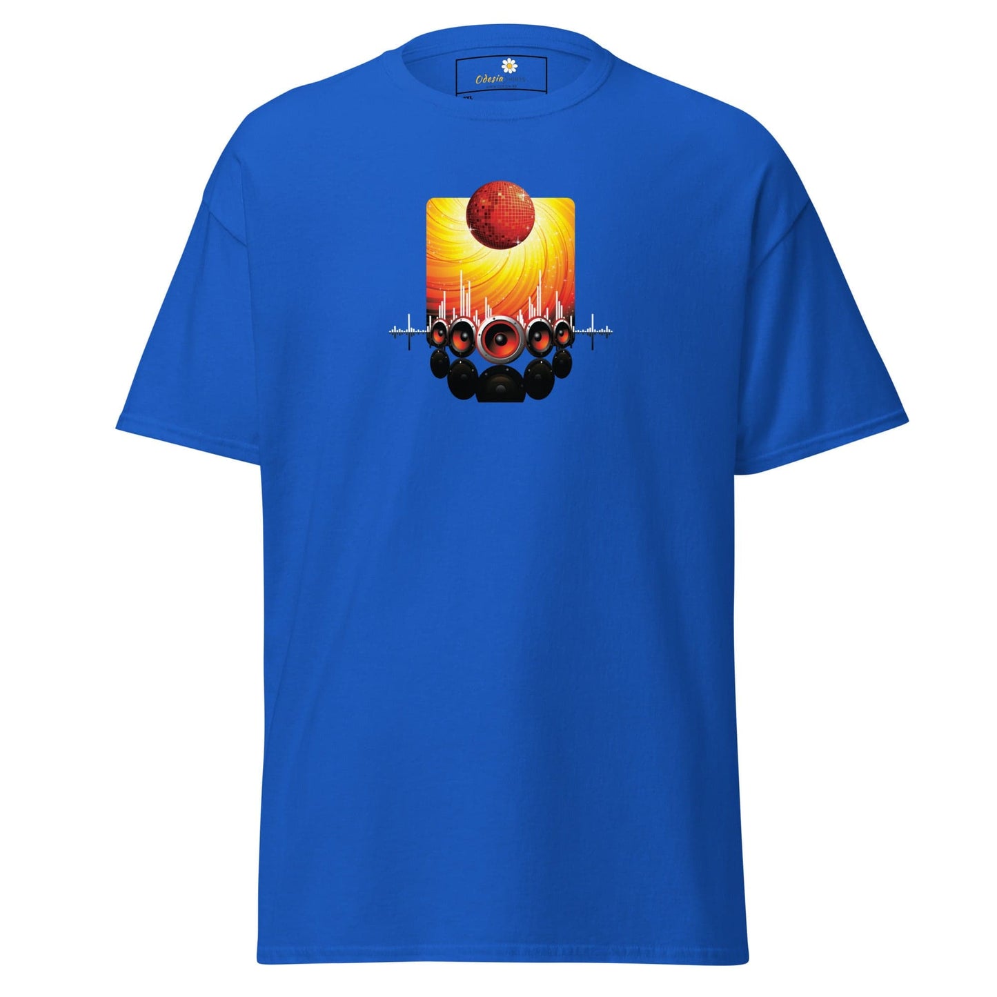 Blue T-shirt with graphic design for Men and Women in 2XL–5XL sizes